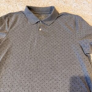 St Johns Bay Polo T Shirt Mens Size Large Short Sleeve Classic Fit Gray